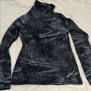 Women's Black and Gray Champion Duo Dry workout shirt